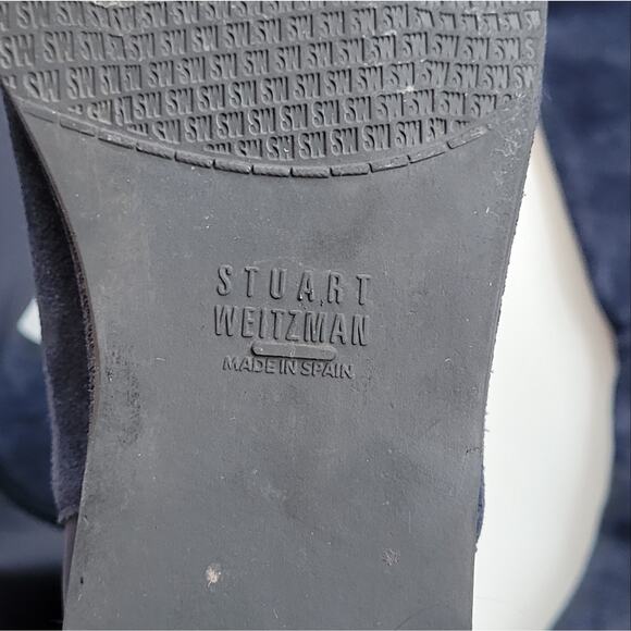 Stuart Weitzman MainLine Knee High Wedge Suede Size 38 7.5 - Picture 11 of 11